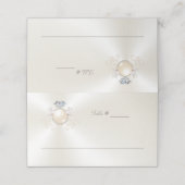 アイボリー結婚の表番号と座席表コンボ プレイスカード (外部開封)