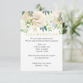 アイボリー結婚ブーケアコモデーション詳細ミント エンクロージャーカード (スタンド正面)