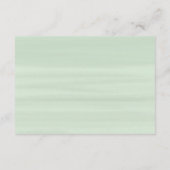 アイボリー結婚ブーケアコモデーション詳細ミント エンクロージャーカード (裏面)