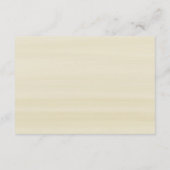 アイボリー結婚ブーケ詳細ピンク エンクロージャーカード (裏面)