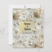 アイボリー結婚式招待状 (正面)