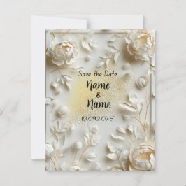 アイボリー結婚式招待状