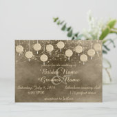 アイボリー結婚灯 招待状 (スタンド正面)