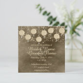 アイボリー結婚灯 招待状 (スタンド正面)