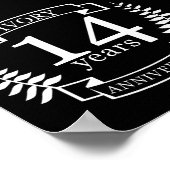 アイボリー結婚記念日14年 ポスター (角)