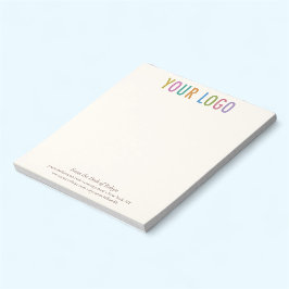 アイボリー色のノート カスタムロゴ パーソナライズ ノートパッド
