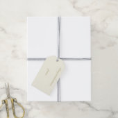 アイボリー色祝い贈呈ラベル ギフトタグ (より糸付き)