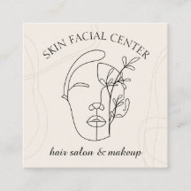 アイボリー花化粧ウーマン顔美容師フェイシャル