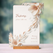 アイボリー花模様流アクリル結婚系 アクリルサイン (ニュートラル)