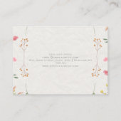 アイボリー花水彩 名刺 (裏面)