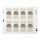 アイボリー蜂蜜ラベル付き串養蜂 ラベル (フルシート)