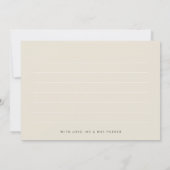 アイボリー裏返し3フォトコラージュ結婚の感謝 サンキューカード (裏面)