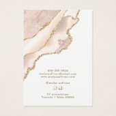 アイボリー赤面アジェートネックレスディスプレイカード (裏面)