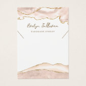 アイボリー赤面アジェートネックレスディスプレイカード (正面)