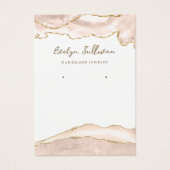 アイボリー赤面ゲートジュエリー表示カード (正面)