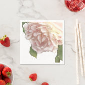 アイボリー赤面バラ スタンダードカクテルナプキン (インサイチュ)