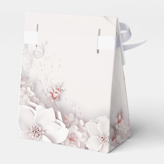 アイボリー赤面ピンクのフローラ優先ボックス フェイバーボックス (裏面サイド)
