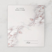 アイボリー赤面ピンクフローラ座席表 プレイスカード (外部開封)