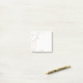 アイボリー赤面ピンクフローラ投稿itメモ ポストイット (デスク上)