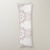 アイボリー赤面ピンクフローラ抱き枕 ボディピロー (裏面 (縦))