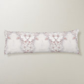 アイボリー赤面ピンクフローラ抱き枕 ボディピロー (裏面)