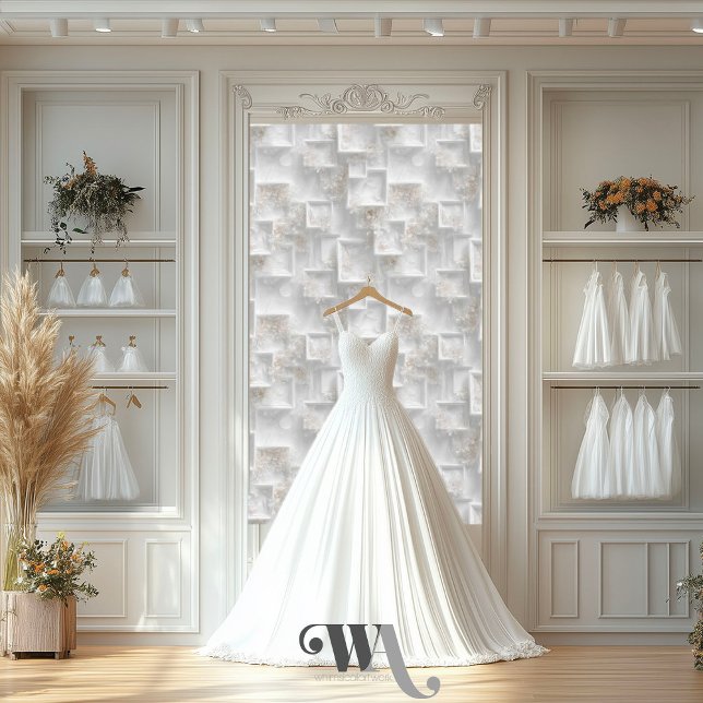 アイボリー赤面フローラフレーム抽象芸術 壁紙 (クリエイターアップロード済み)