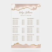 アイボリー赤面価格表 アクリルサイン (正面)