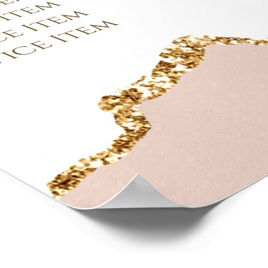 アイボリー赤面価格表 ポスター (角)