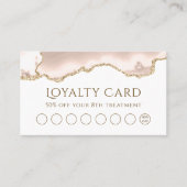 アイボリー赤面酸ロイヤリティカード 名刺 (正面)