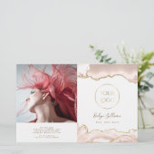 アイボリー赤面重2折パンフレット (スタンド正面)