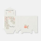 アイボリー赤面金ゴールドブライダルシャワー特典ボックス フェイバーボックス (折り畳みなし)