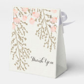 アイボリー赤面金ゴールドブライダルシャワー特典ボックス フェイバーボックス (裏面サイド)