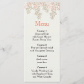 アイボリー赤面金ゴールド結婚フローラのメニュー メニュー (正面)