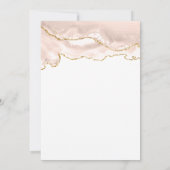 アイボリー金ゴールドアガテスウィート16バースデーパーティー 招待状 (裏面)