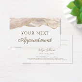 アイボリー金ゴールドアガートアポイントメントカード (デスク)