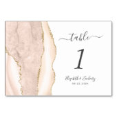 アイボリー金ゴールドアゲ結婚ート テーブルナンバー (正面)