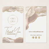 アイボリー金ゴールドエージェントのパッケージの挿入 (正面&裏面)