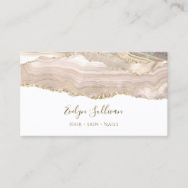 アイボリー金ゴールドエージェントの名刺 名刺