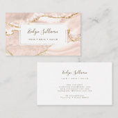 アイボリー金ゴールドエージェントの名刺 名刺 (正面/裏面)