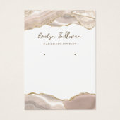 アイボリー金ゴールドゲートジュエリー表示カード (正面)