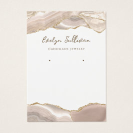 アイボリー金ゴールドゲートジュエリー表示カード