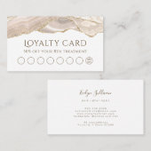アイボリー金ゴールドゲートロイヤリティカード 名刺 (正面/裏面)