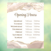 アイボリー金ゴールドゲート開館時間ウィンドウの固定 ウィンドウサイン (シート3)