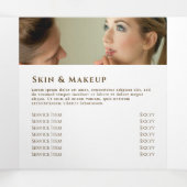 アイボリー金ゴールド瑪瑙3折パンフレット 三つ折りカード (内部中)