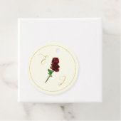 アイボリー金ゴールド結婚バラ フェイバータグ (インサイチュ)