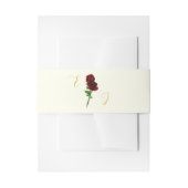 アイボリー金ゴールド結婚バラ 招待状ベリーバンド (正面例)