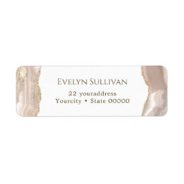 アイボリー金ゴールド酸差出人住所ラベル ラベル