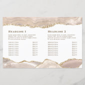 アイボリー金ゴールド重ね折りパンフレット (裏面)