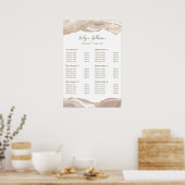 アイボリー金ゴールド集計ポスター ポスター (キッチン)