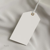 アイボリー開花およびエレガント金ゴールドスクリプトブライダルシャワー ギフトタグ